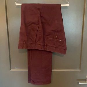 Bonobos Maroon Chino Pants